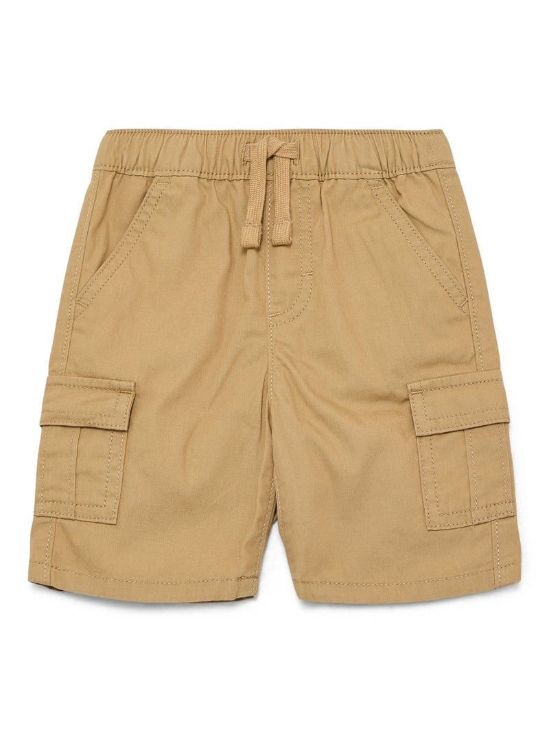 Wonder Nation Baby and Toddler Boys Cotton Cargo Shorts, Sizes 12M-5T | Walmart (US)