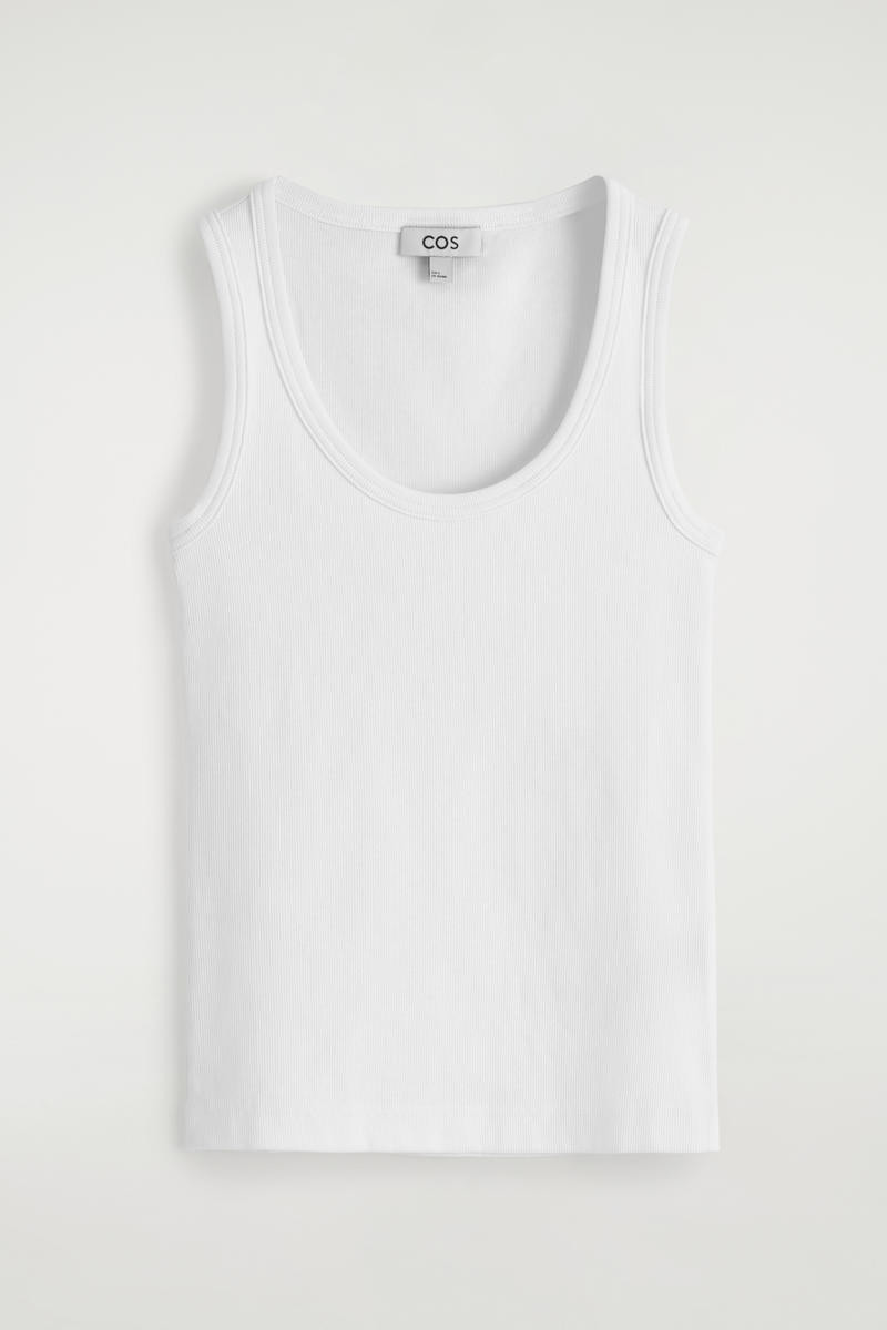 Ribbed Scoop-Neck Tank Top | COS (US)