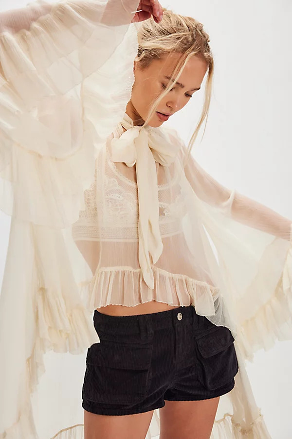 We The Free Knock Out Low-Rise Corduroy Micro Shorts | Free People (Global - UK&FR Excluded)