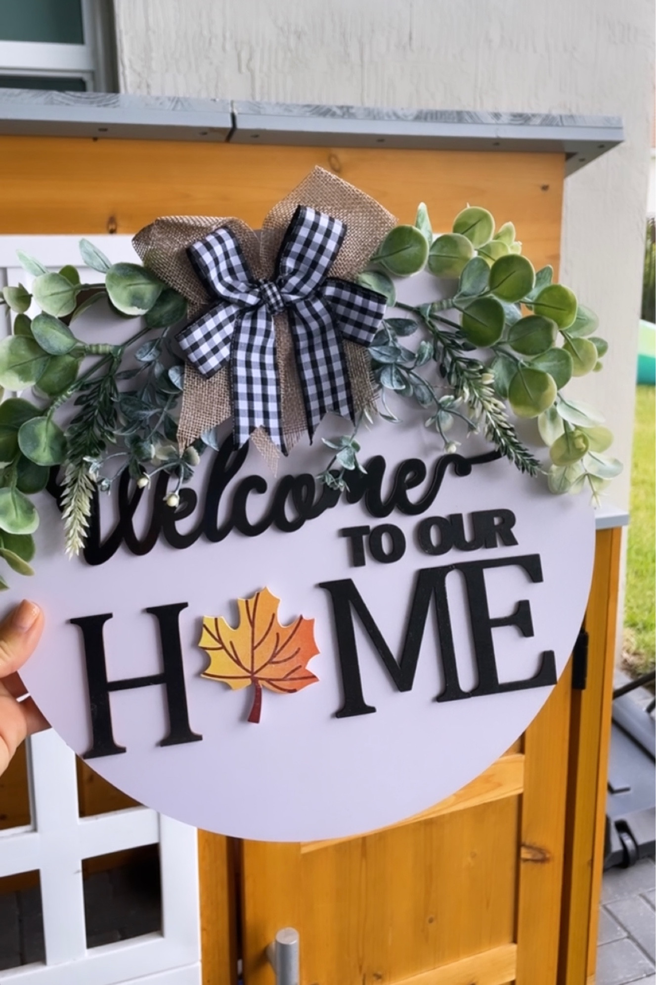 interchangeable welcome sign for holidays and seasons! 

#LTKhome #LTKSeasonal #LTKunder50