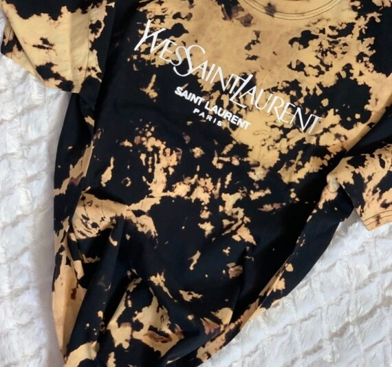 YSL Inspired tee bleached dye | Etsy | Etsy (US)