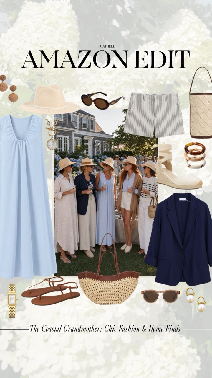 ✨ If your dream aesthetic is equal parts Nancy Meyers, breezy coastal charm, and timeless style, this edit is for you.

From crisp linen separates and classic striped knits to woven accessories and elevated home accents, I've curated my favorite Amazon finds that capture the effortless coastal grandmother look—without the designer price tag.

Whether you're refreshing your wardrobe, styling your home, or both, these chic, versatile pieces will carry you through the season with ease. Tap to shop the entire Coastal Grandmother Amazon Edit in my LTK. 🤍🌊

#LTKStyle #CoastalGrandmother #AmazonFinds #CoastalStyle #NancyMeyersAesthetic #NeutralHome #CapsuleWardrobe #AmazonHome #ClassicStyle #LTKFinds

#LTKootd #LTKOver40 #LTKSeasonal
