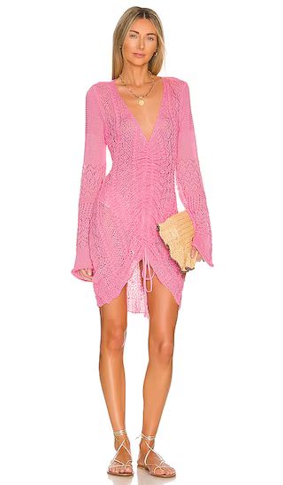 Fate Mini Dress in Pink Swimsuit Cover Cover Ups | Coverups | Beach Coverup  | Revolve Clothing (Global)