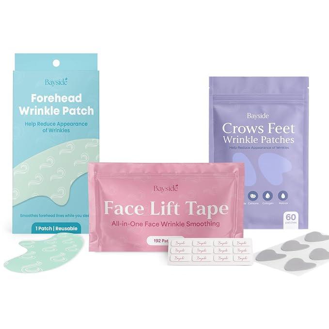 Forehead Wrinkle Patches, Crow’s Feet Patches & Face Lift Tape | Complete Wrinkle Patch Bundle ... | Amazon (US)