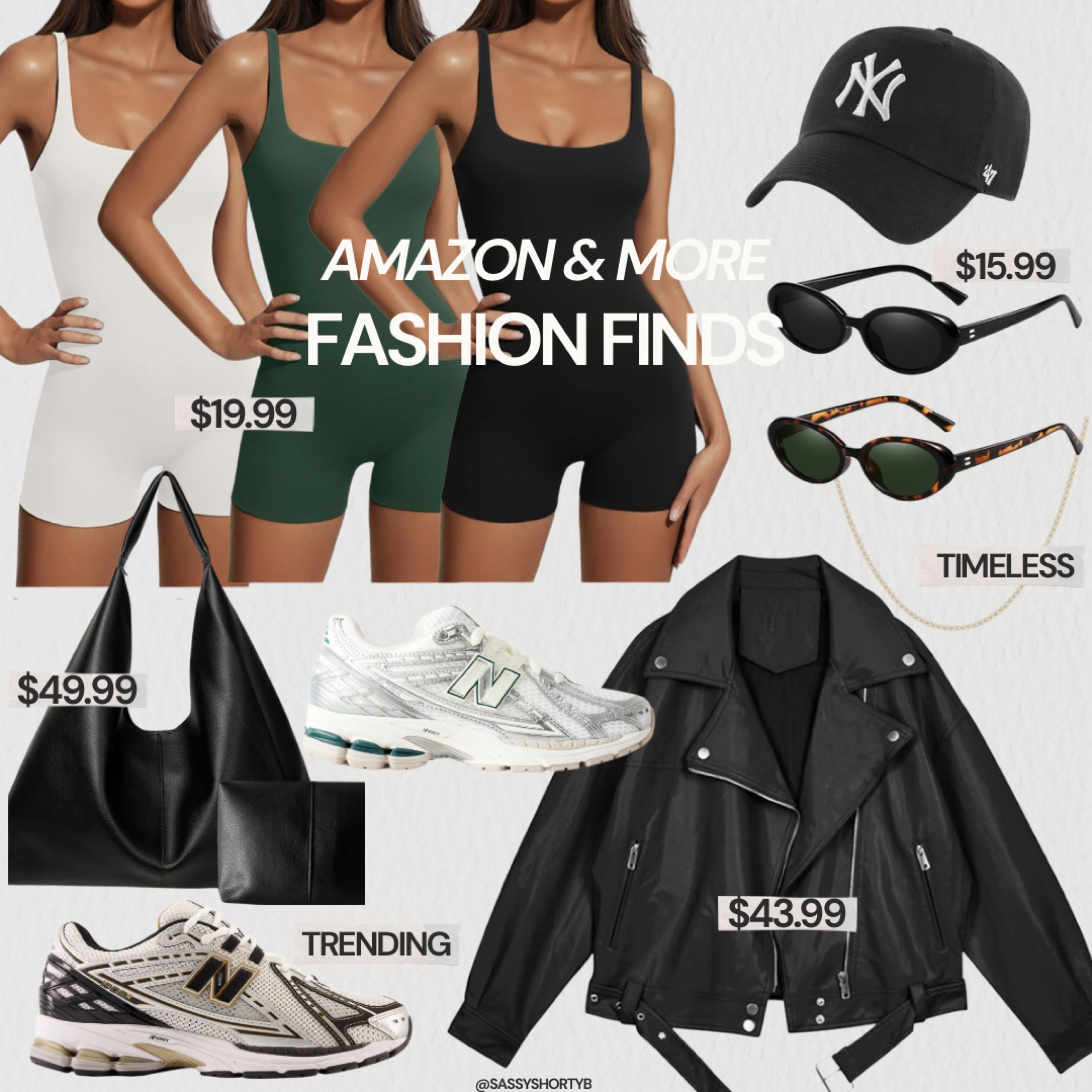 Get the looks🖤 
.
#athleisure #everydayoutfits #rompers #newbalance #sneakeroutfits 

#LTKshoecrush #LTKstyletip #LTKfindsunder50