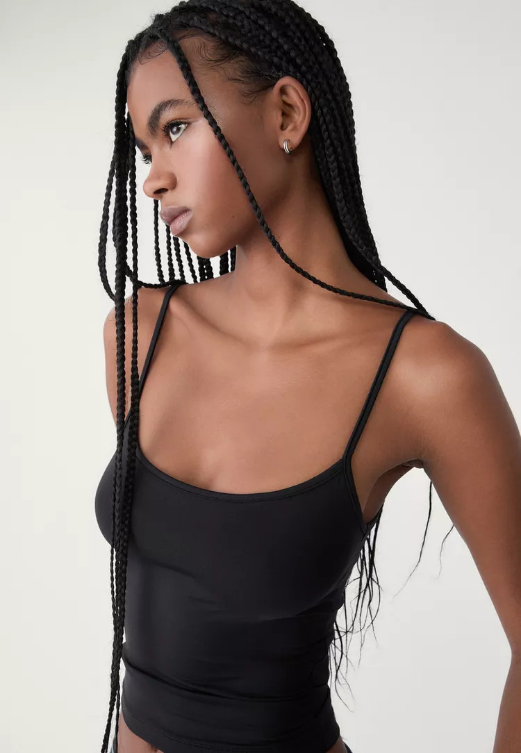Strappy polyamide top | Stradivarius (UK)