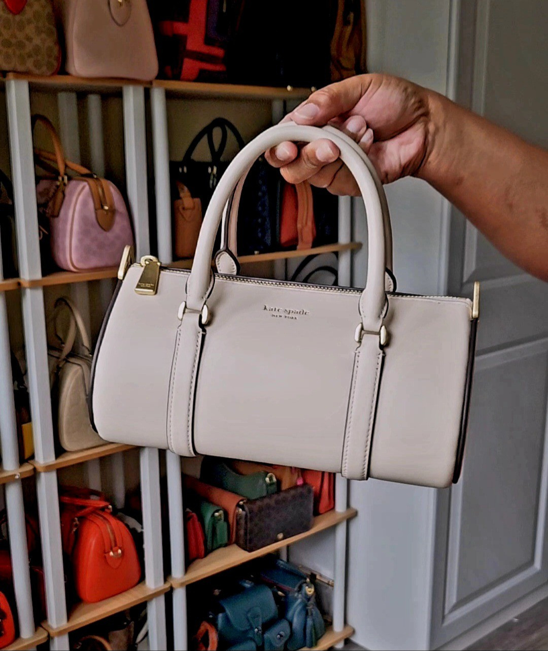 Kate Spade Spade Icon Small Barrel Bag 

