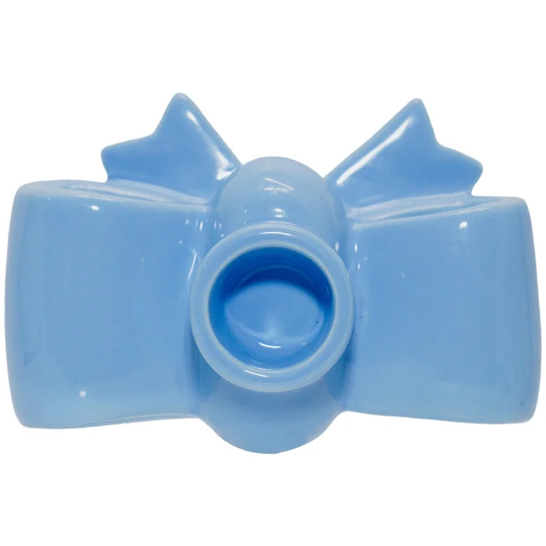Bow Taper Candle Holder, Blue, 2.5", by My Texas House | Walmart (US)