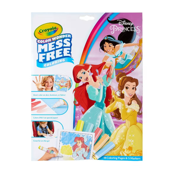 Crayola Color Wonder Disney Princess Coloring Page Set | Target