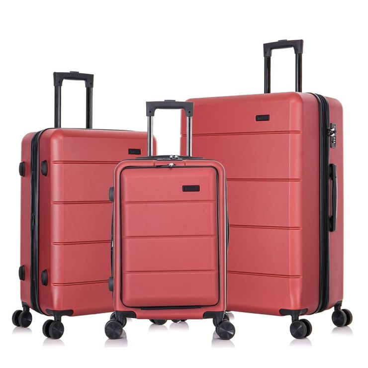 InUSA Elysian Lightweight Hardside Carry On Spinner 3pc Luggage Set | Target