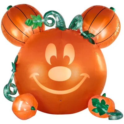 Airblown Halloween Light-Lightshow Mixed Media-Mickey with Emote Glo Face-Disney | Wayfair North America