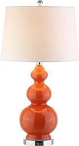 JONATHAN Y JYL4023A Bowen 27.5" Ceramic LED Table Lamp Contemporary Transitional Bedside Desk Nig... | Amazon (US)