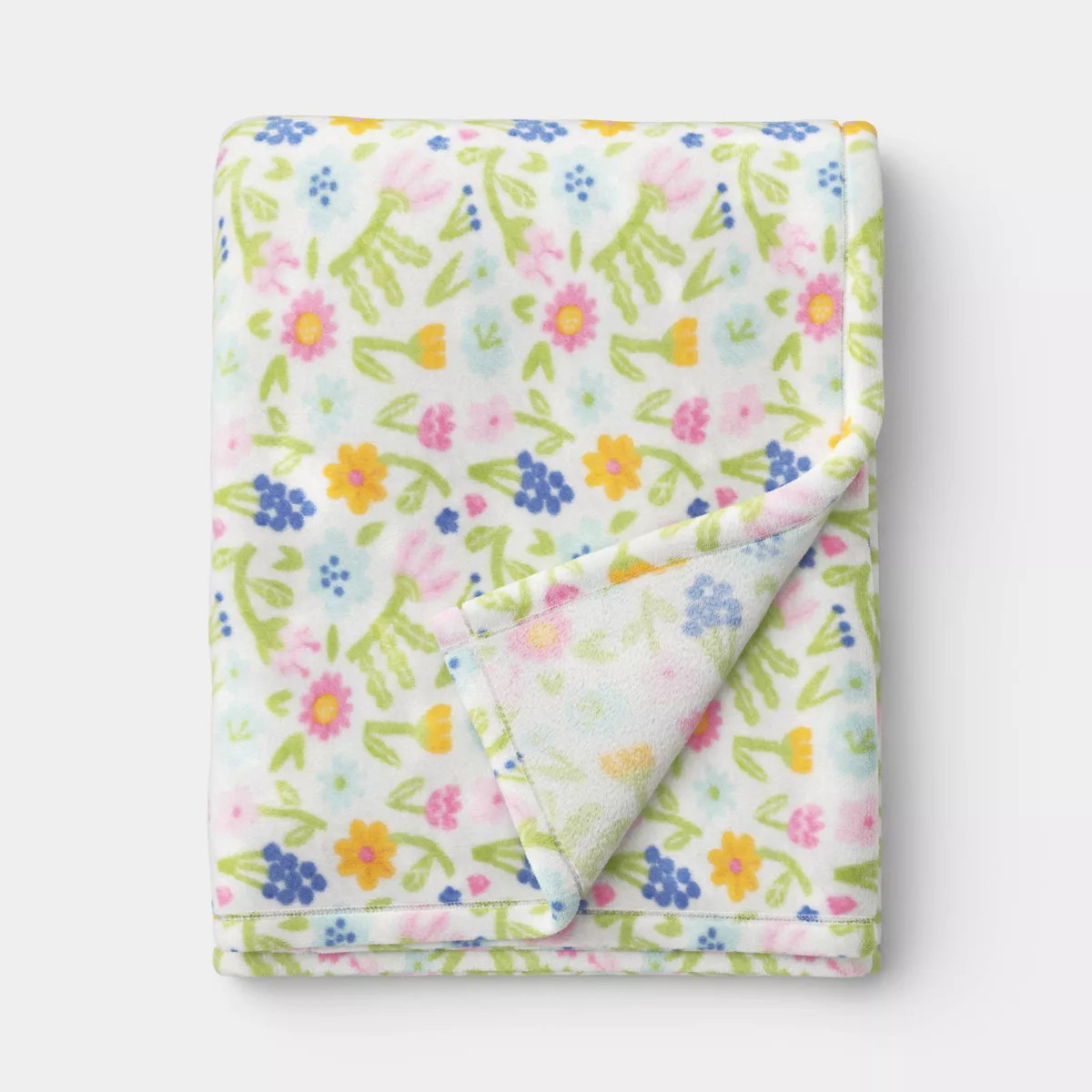 Floral Printed Plush Polyester Throw Blanket - Room Essentials™ | Target