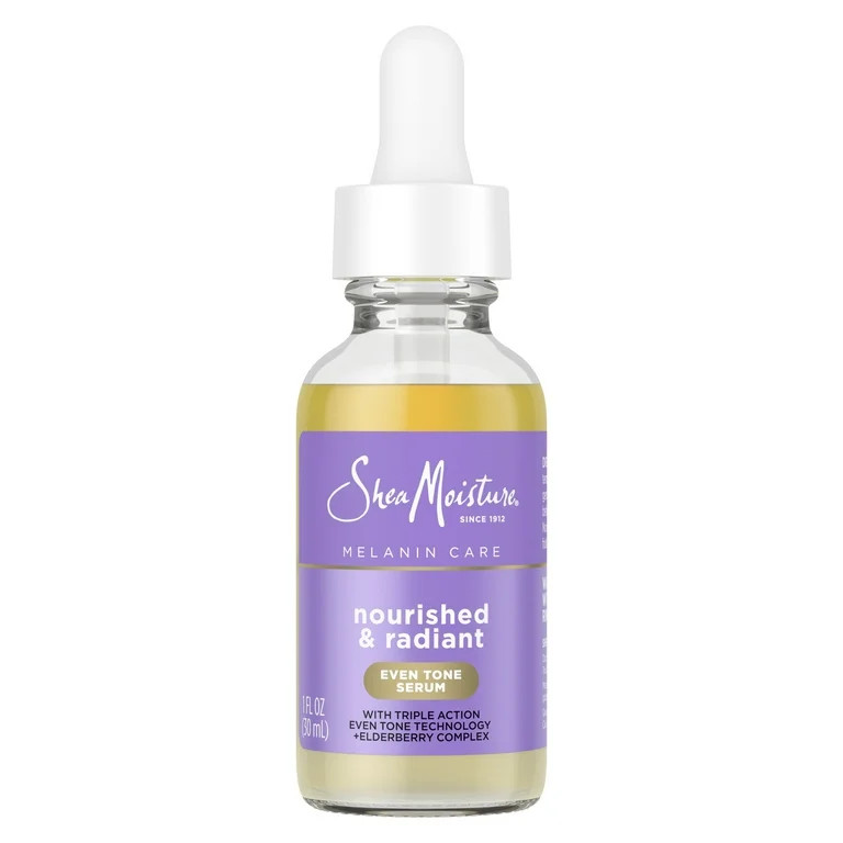 SheaMoisture Melanin Care Even Tone Serum with Triple-Action Even Tone + Elderberry Complex, 1 oz | Walmart (US)