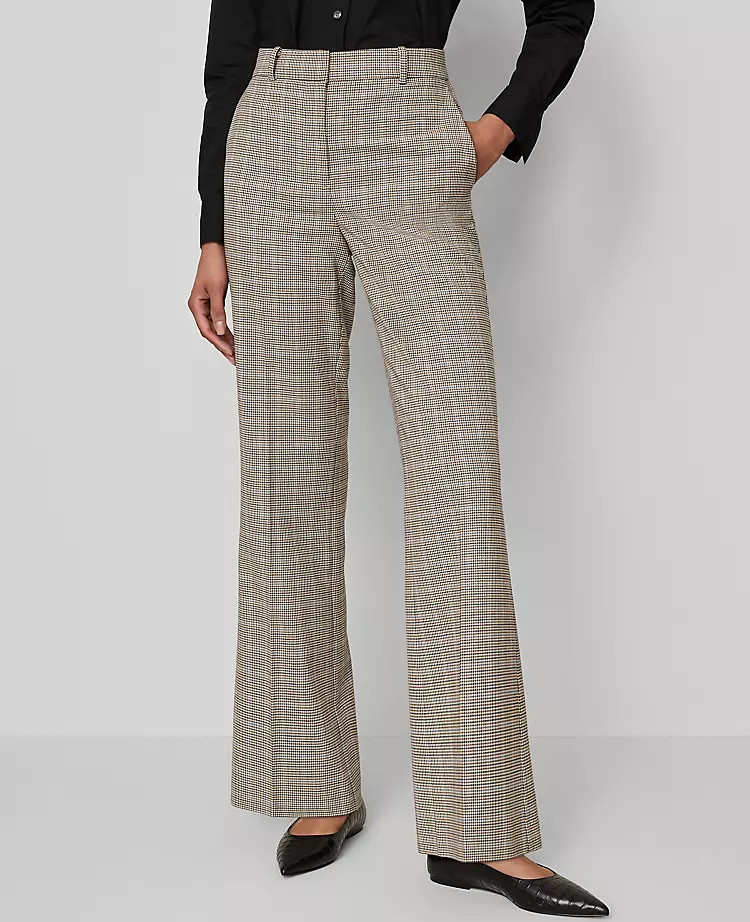 The Flare Trouser in Plaid | Ann Taylor