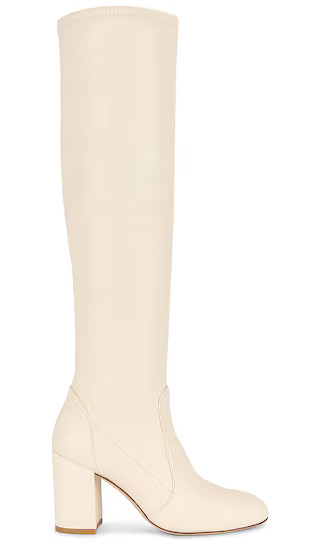 Yuliana 85 Slouch Boot in Cream | Revolve Clothing (Global)