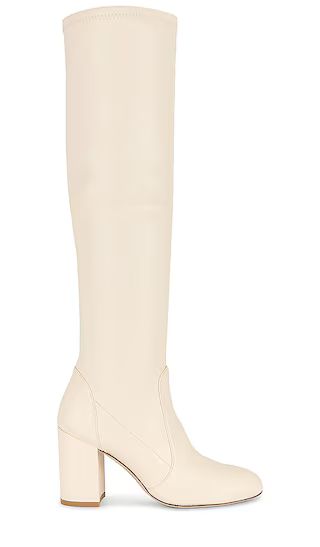 Yuliana 85 Slouch Boot in Cream | Revolve Clothing (Global)