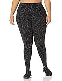 Amazon Brand - Core 10 Women's Icon Series - The Supernova Star Reflective Plus Size Legging, Black/ | Amazon (US)