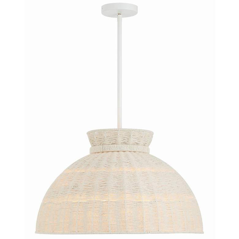 Reese 4 Light Matte White Pendant - #787Y5 | Lamps Plus | Lamps Plus