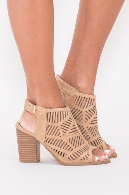 The Jade Booties Tan | The Pink Lily Boutique
