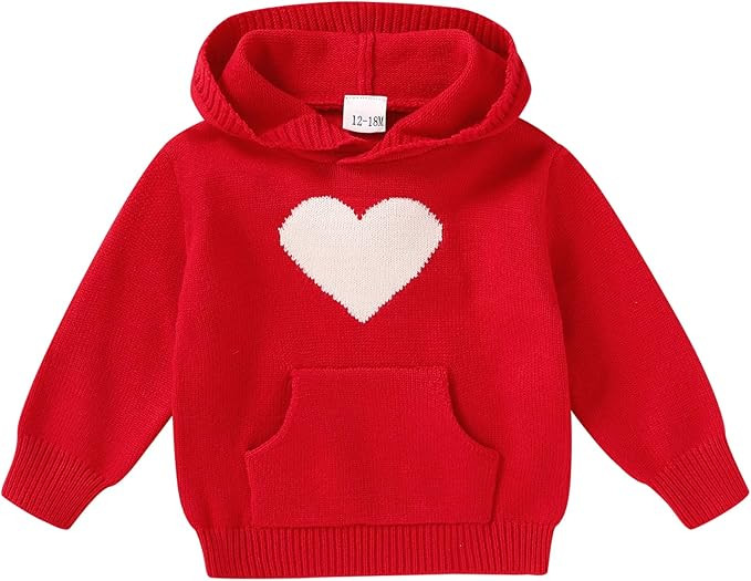 YOUNGER STAR Toddler Baby Girl Boy Knit Sweater Hooded Long Sleeve Sweatshirt Tops Fall Winter Cl... | Amazon (US)