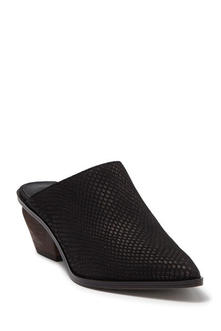 Sonia Snakeskin Embossed Block Heel Mule | Nordstrom Rack