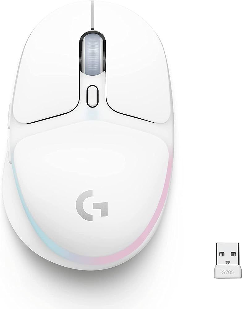 Logitech G705 Wireless Gaming Mouse, Customizable LIGHTSYNC RGB Lighting, Lightspeed, Bluetooth C... | Amazon (US)