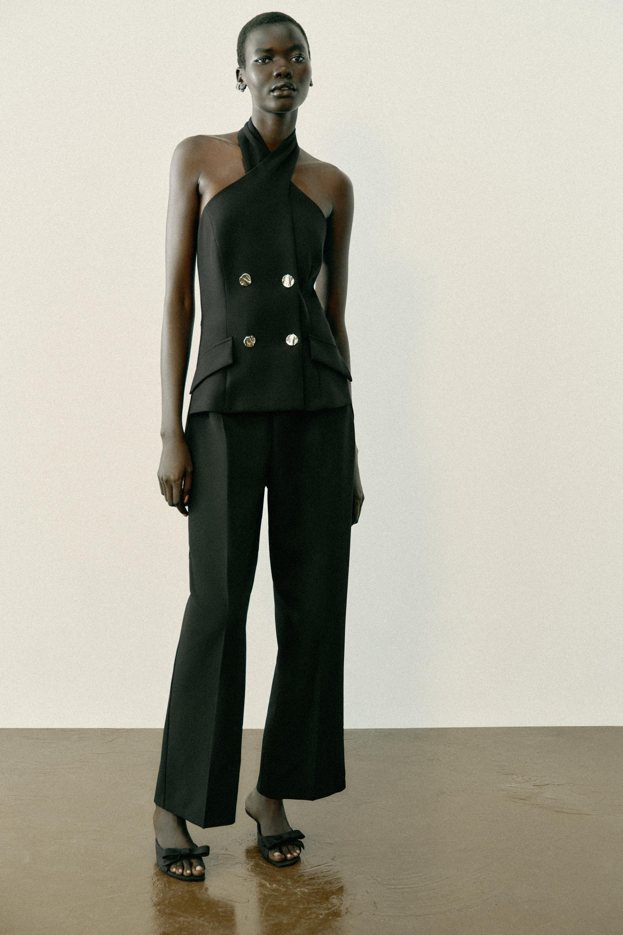 CRISSCROSS HALTER JUMPSUIT | Zara US