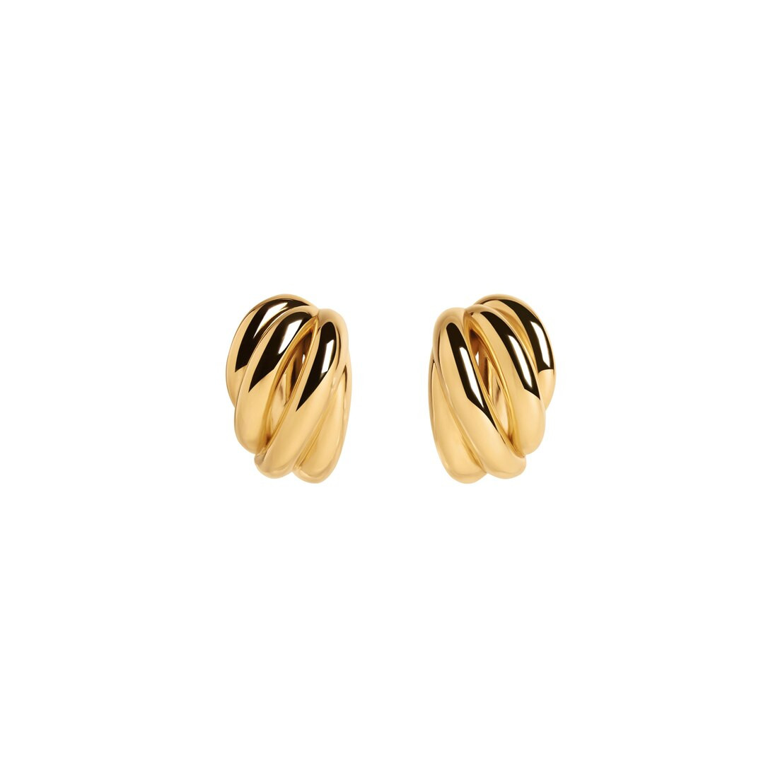 Women's Saturne Earrings in Gold | Balenciaga US | Balenciaga