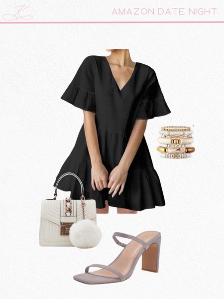 Amazon summer outfit inspo for date night! 

Black dress, white purse, date night outfit, sandals. Bangles, Amazon dress, Amazon jewelry, Amazon fashion finds

#LTKOver40 #LTKStyleTip #LTKSeasonal