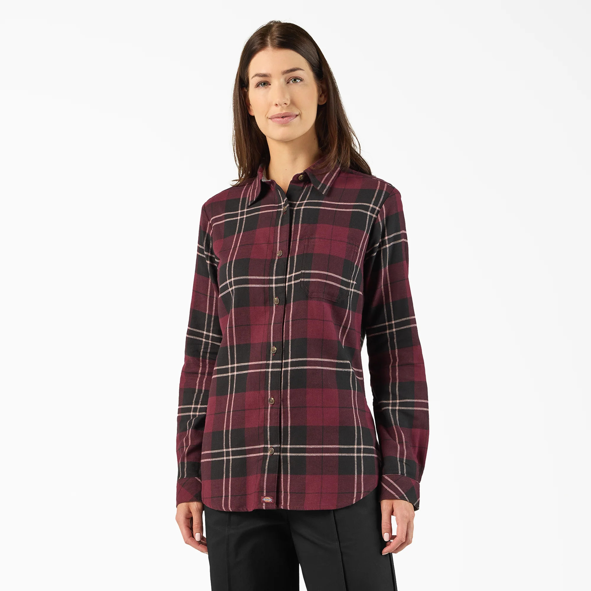 Women's Plaid Flannel Long Sleeve Shirt | Dickies