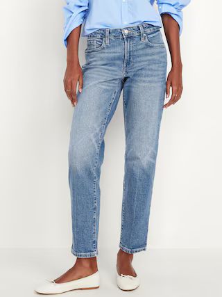 Mid-Rise OG Straight Ankle Jeans | Old Navy (US)