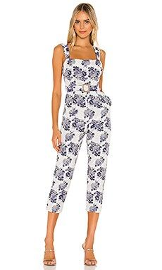 MAJORELLE Beatrix Jumpsuit in French Blue from Revolve.com | Revolve Clothing (Global)
