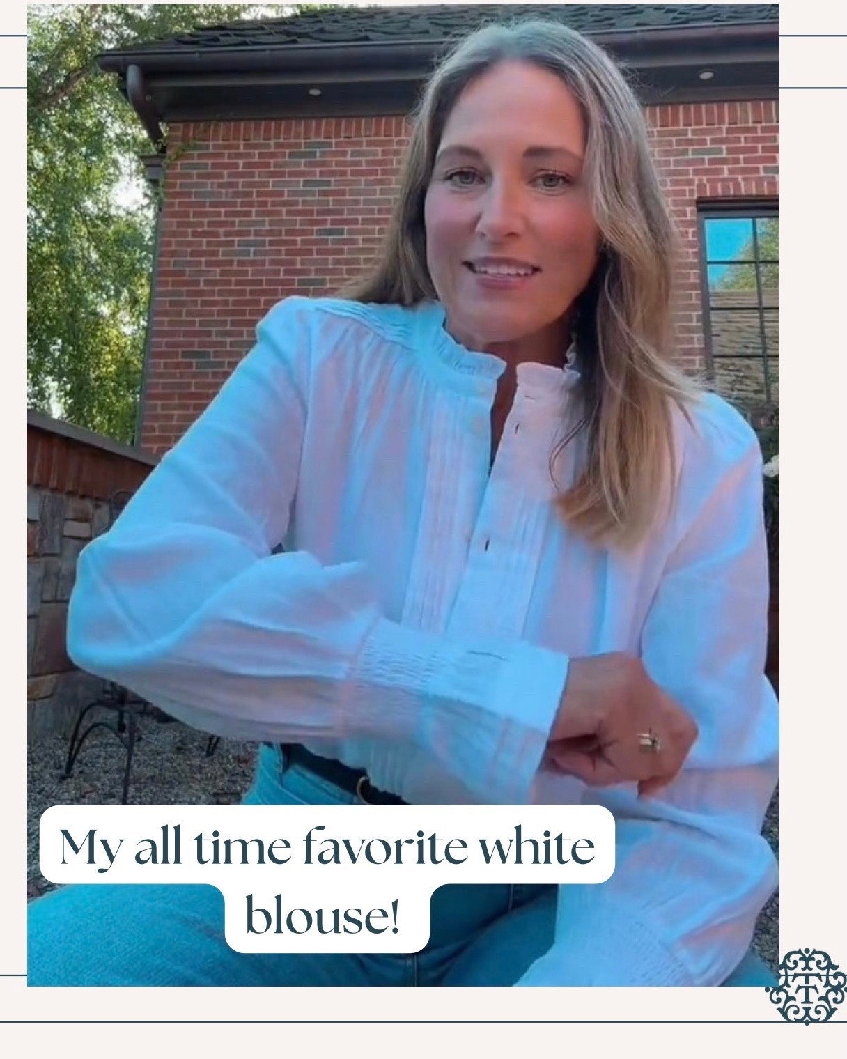 When you find the perfect white blouse, your wardrobe feels complete! I love the classic design and stretch wrists that make it easy for me to push up is just a few reasons this is my all time favorite! ❤️ s

#LTKOver40 #LTKMidsize #LTKdayinmylife