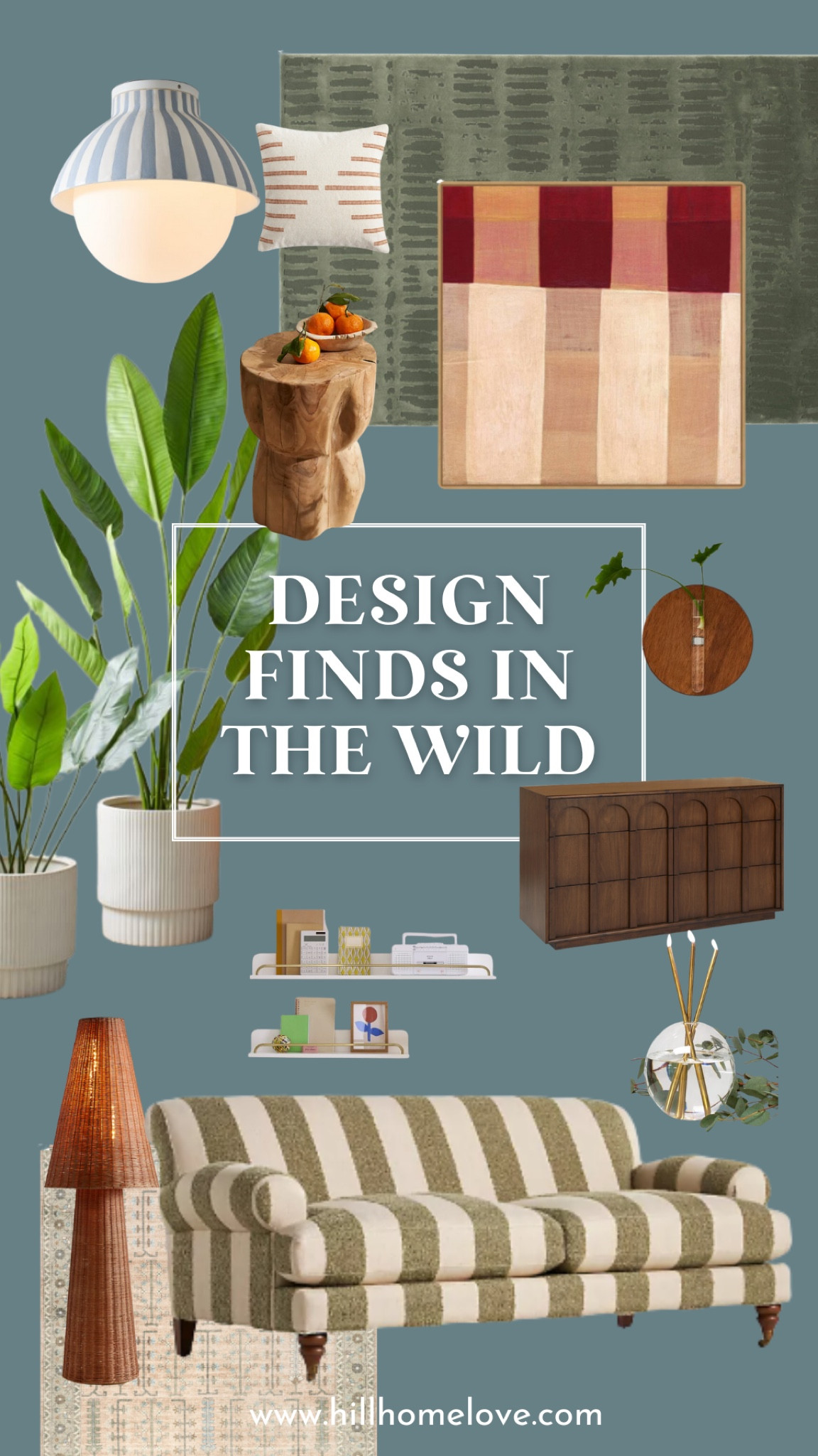 Inspired stripes for home. Striped couch, stripe light, green stripe rug, stripe canvas art, and more 😍

#LTKHome