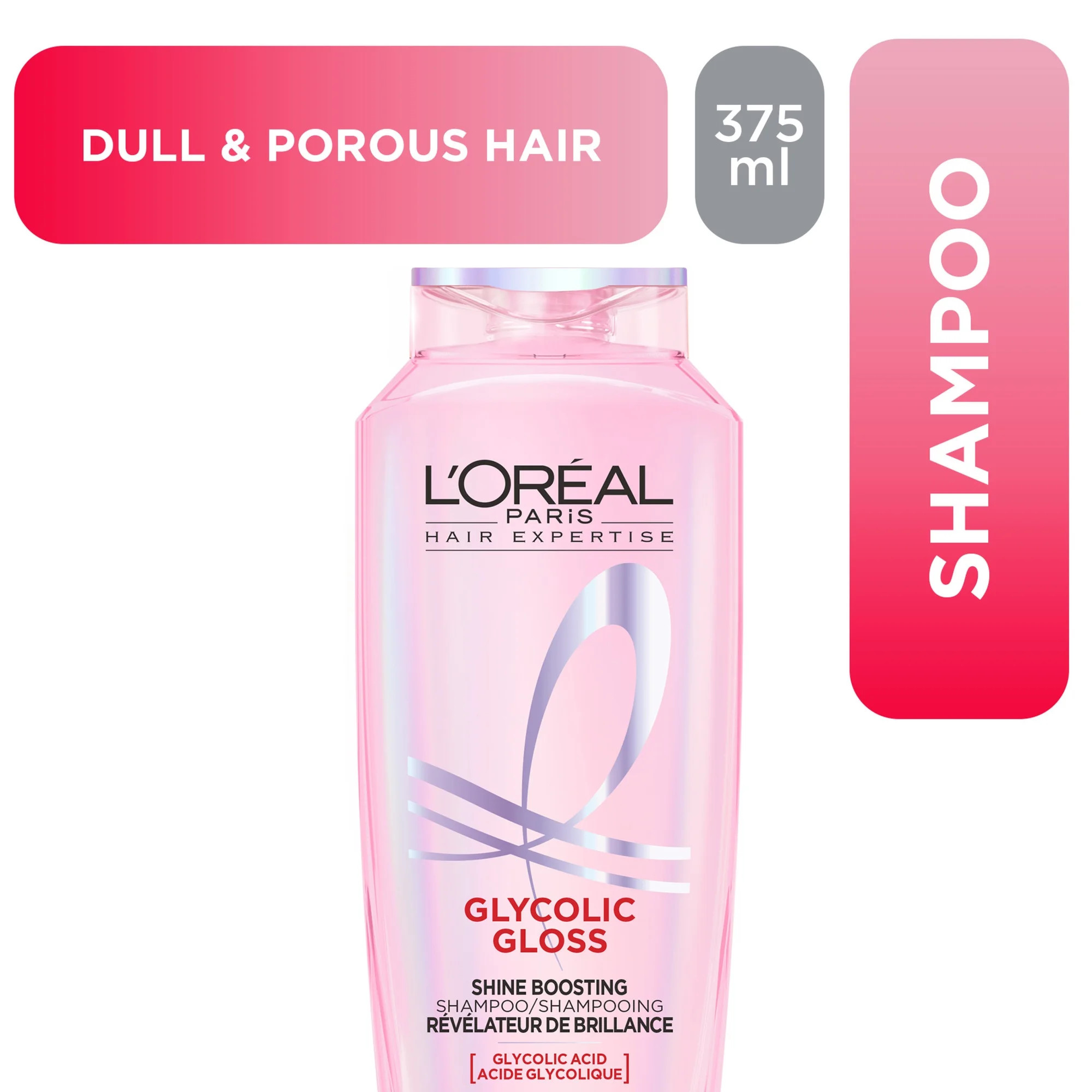Glycolic Gloss Shampoo, Glossy & Shiny Hair, 375ml | Walmart (CA)