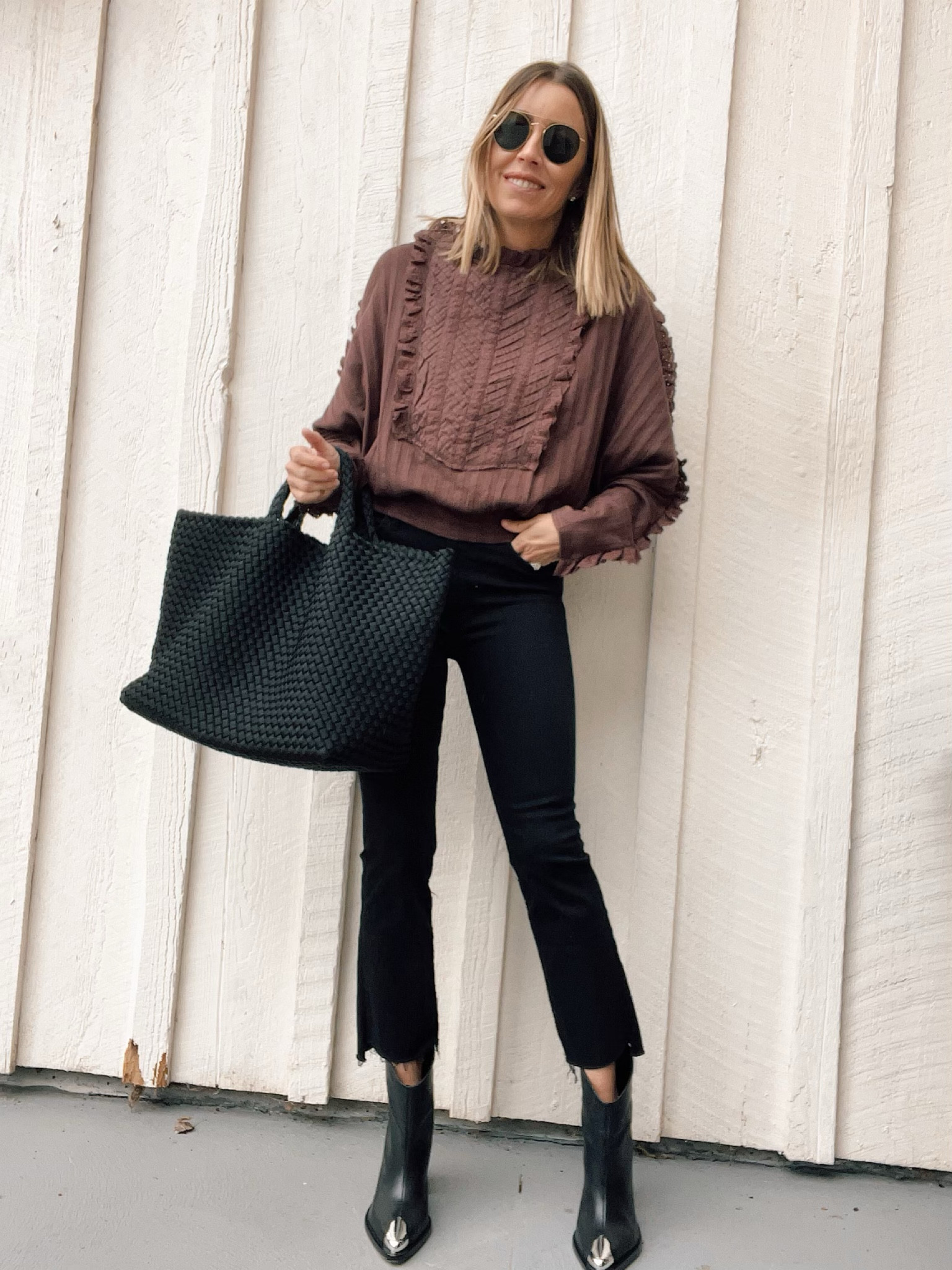 New free people sweater for fall just in
Wearing a size small

#LTKstyletip