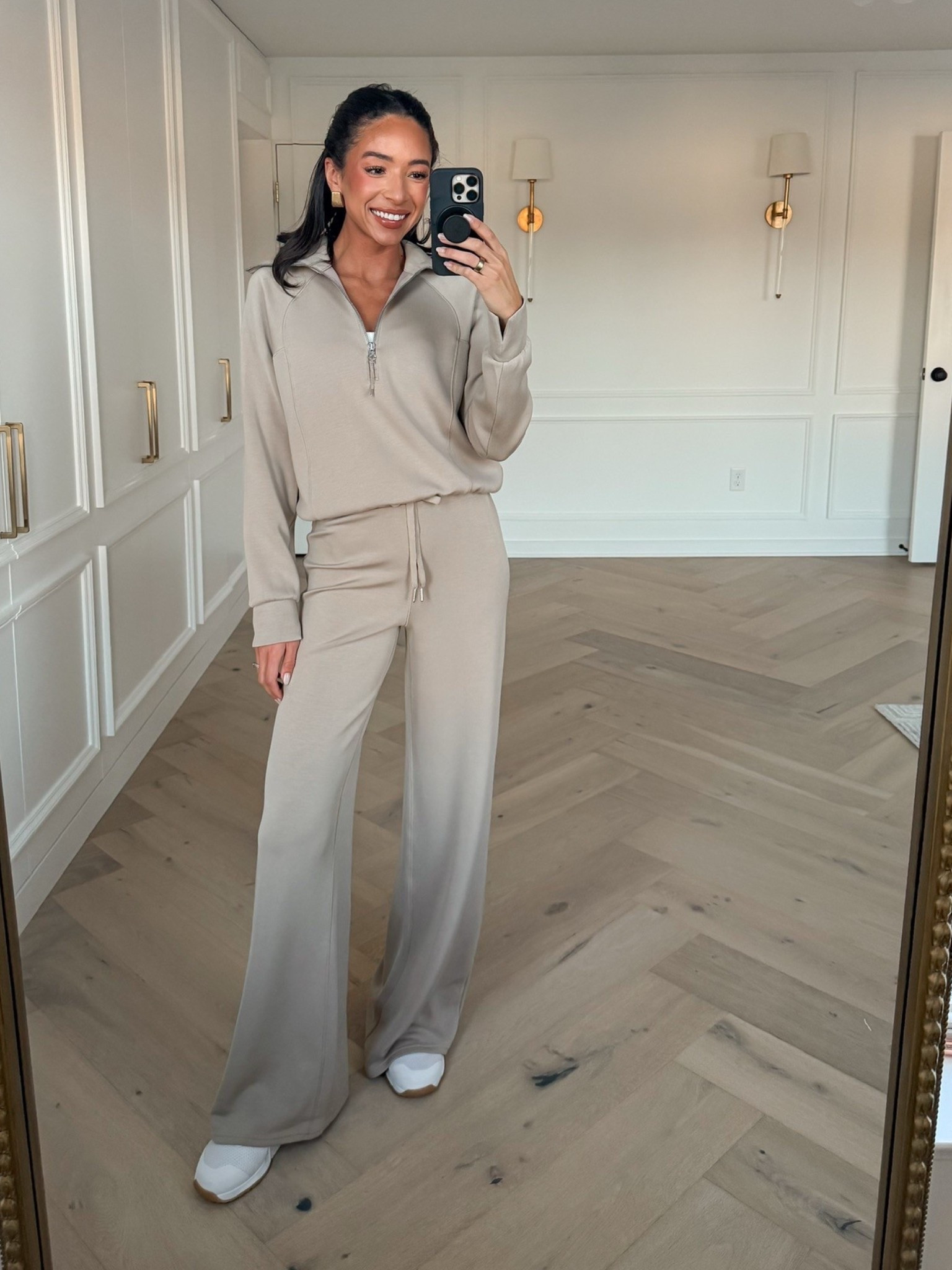 My tried and true lounge set is on SALE! My code NENAXSPANX stacks on top for extra 15% OFF! Wearing size S half-zip and size XS Tall pants - It is so comfortable, lightweight and buttery soft! 


Work from home outfit 
Loungewear
Comfy outfit 
Travel outfit 
Airport outfit 

#LTKTravel #LTKSaleAlert #LTKStyleTip