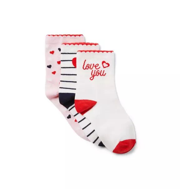 Valentine Sock 3-Pack | Janie and Jack