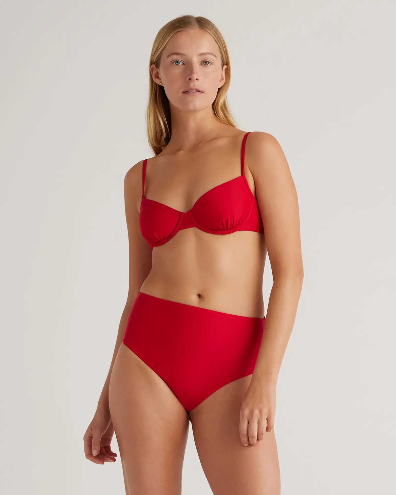 Italian Demi Bikini Top in Cherry | Quince