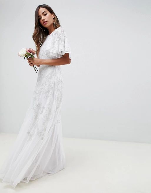 ASOS EDITION floral applique wedding dress | ASOS US