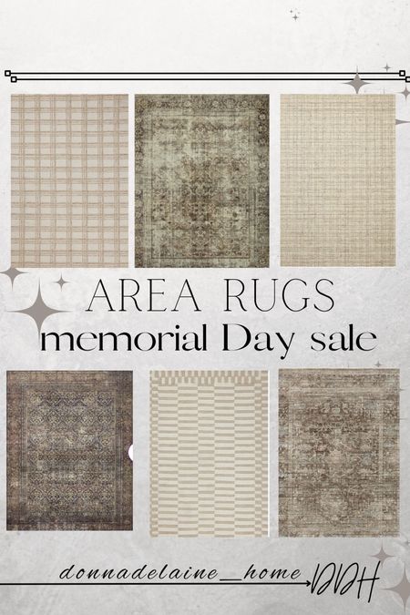 Wayfair Memorial Day Sale! Savings up to 70% on area rugs. A few favorite picks from Loloi! 
Neutral and warm toned. 
Sale alert, home interiors 

#LTKHome #LTKSaleAlert
