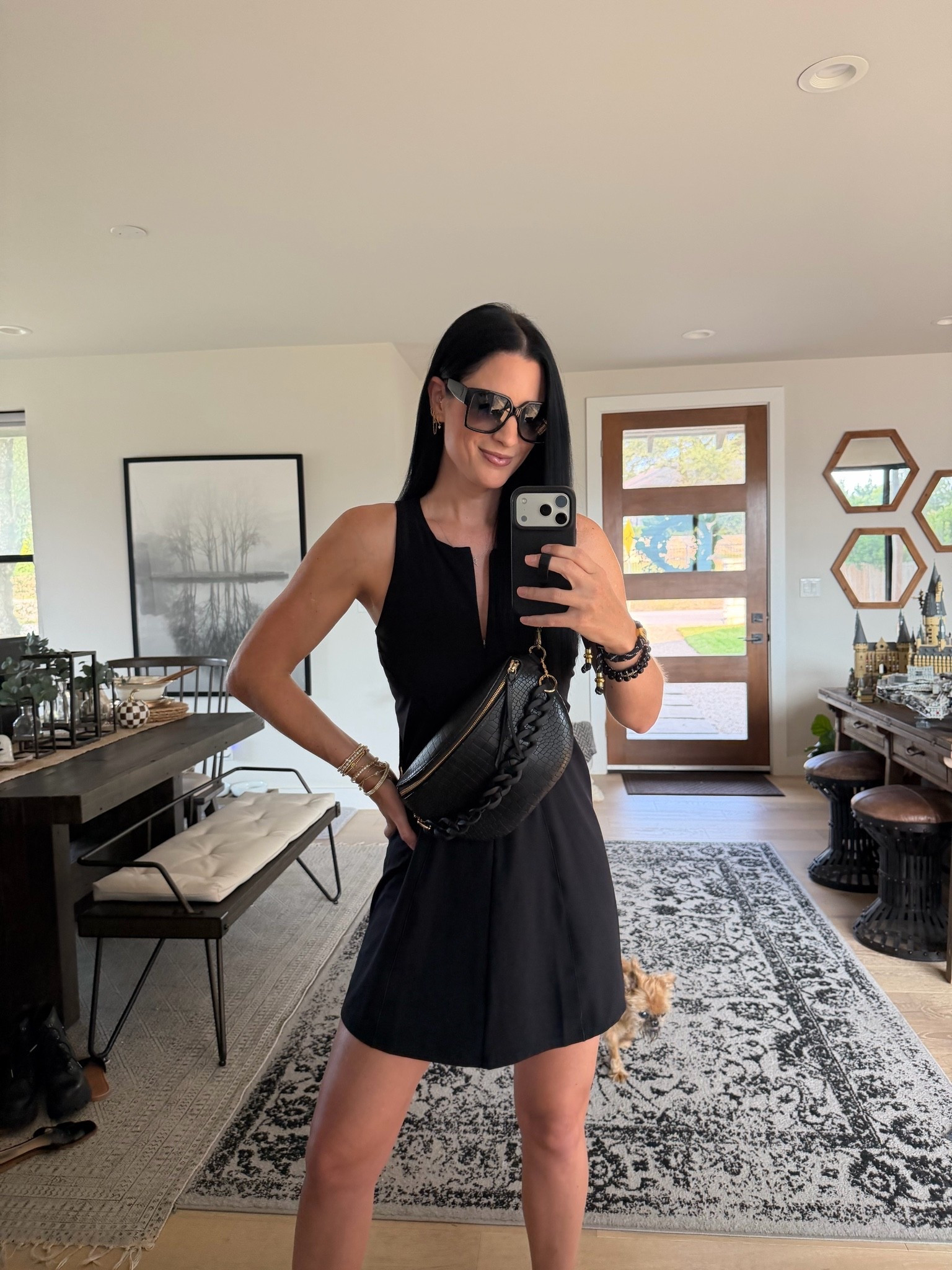 This zip front athletic dress from @Spanx  is THE BEST!!! I’m in a size small and it has built in shorts. Take 15% off with code DTKXSPANX.

My crossbody bag from @Gigi New York  is 15% off with code DTKAUSTIN15.

#LTKfitnessgoals #LTKActive #LTKOver40