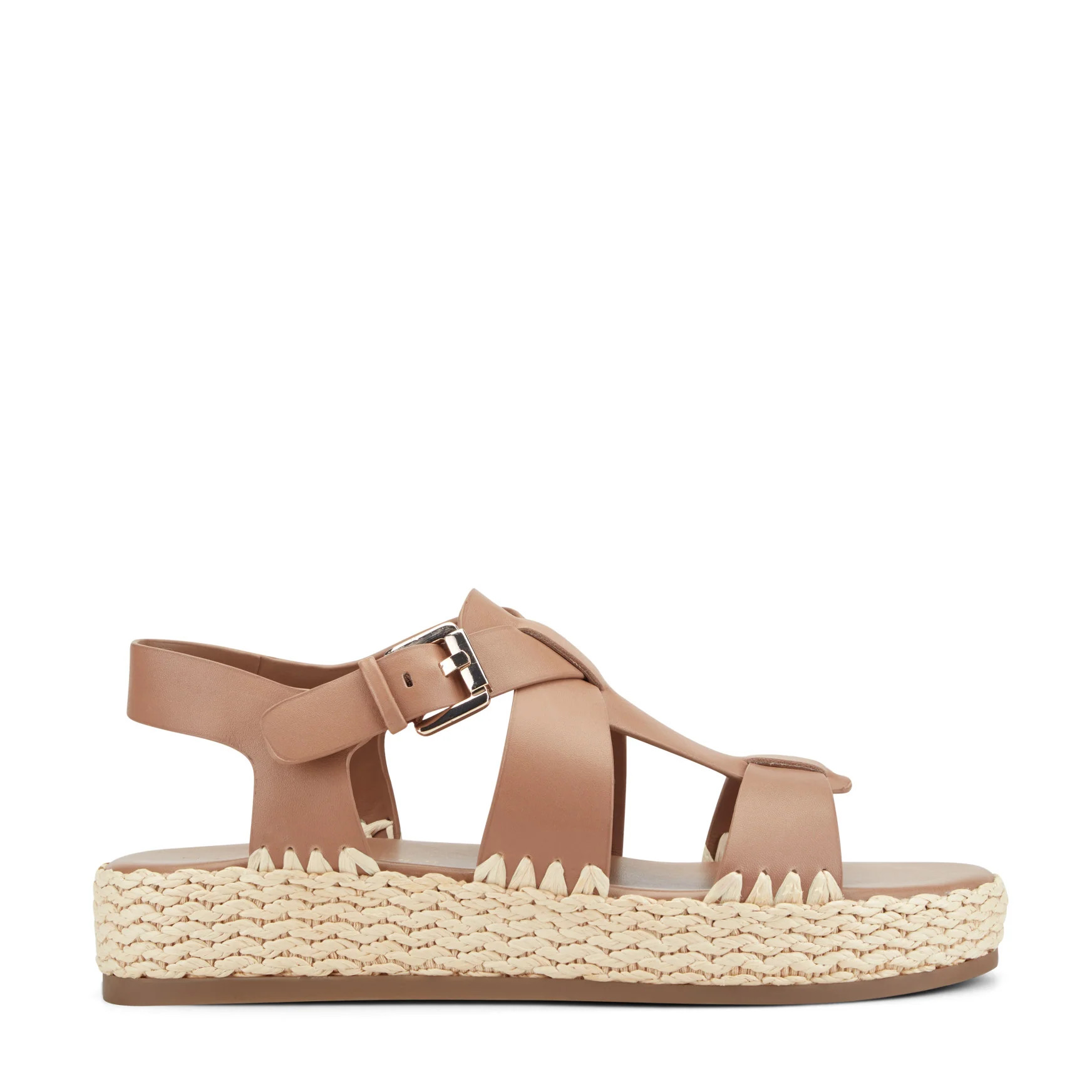 Women's Elissa Espadrille Sandal - Brown Leather | Marc Fisher Footwear | Marc Fisher