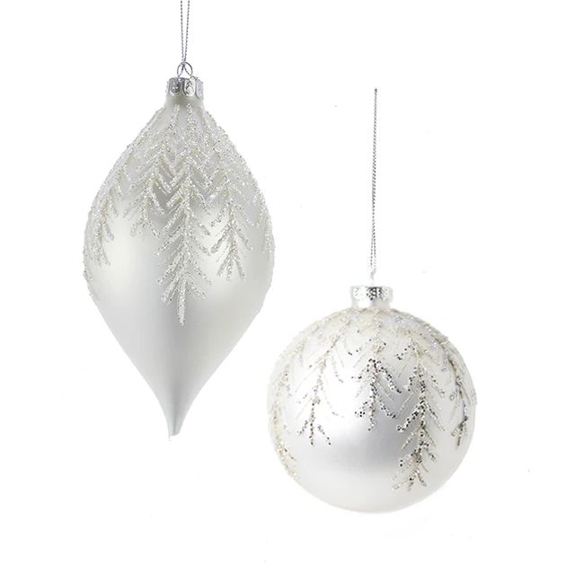 Frosted Ornament Set | Cailini Coastal