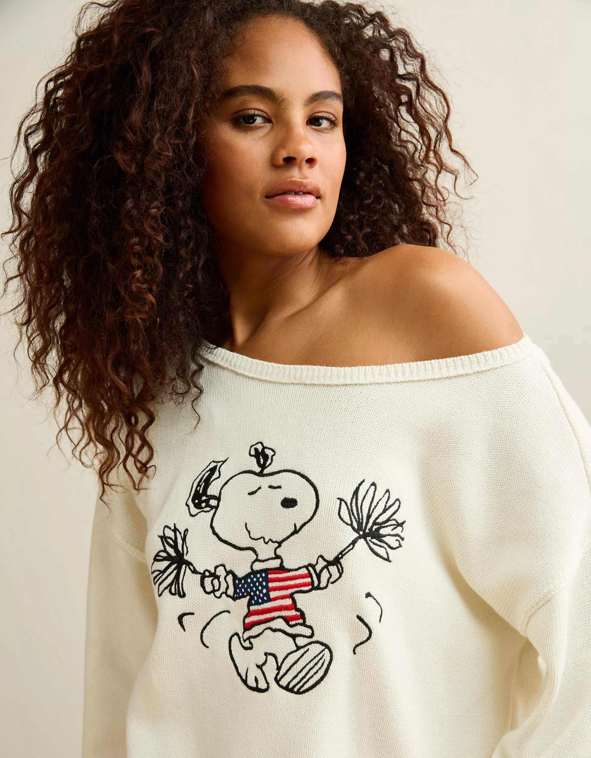 AE Americana Snoopy Graphic Sweater | American Eagle Outfitters (US & CA)