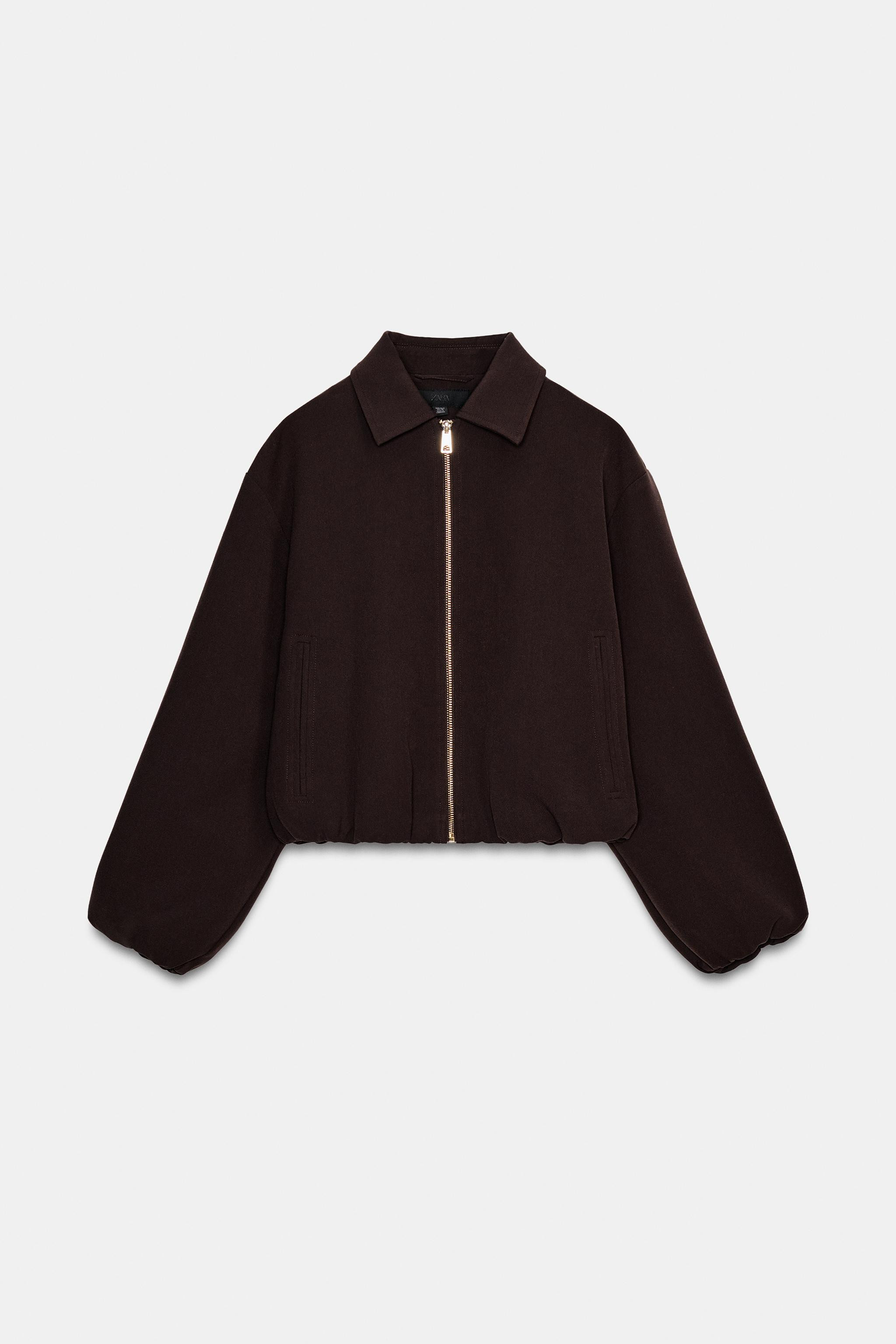 PUFF SLEEVE ZIP JACKET | Zara US