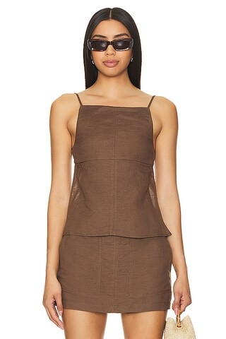 Lovers and Friends Keila Top in Chocolate Brown from Revolve.com | Revolve Clothing (Global)