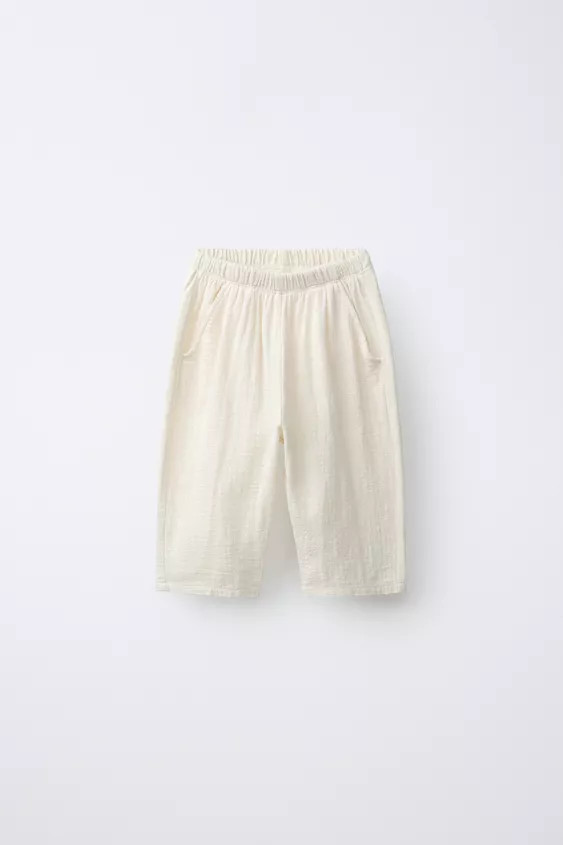 Trousers with an elasticated waistband. Front pockets. | Zara UK