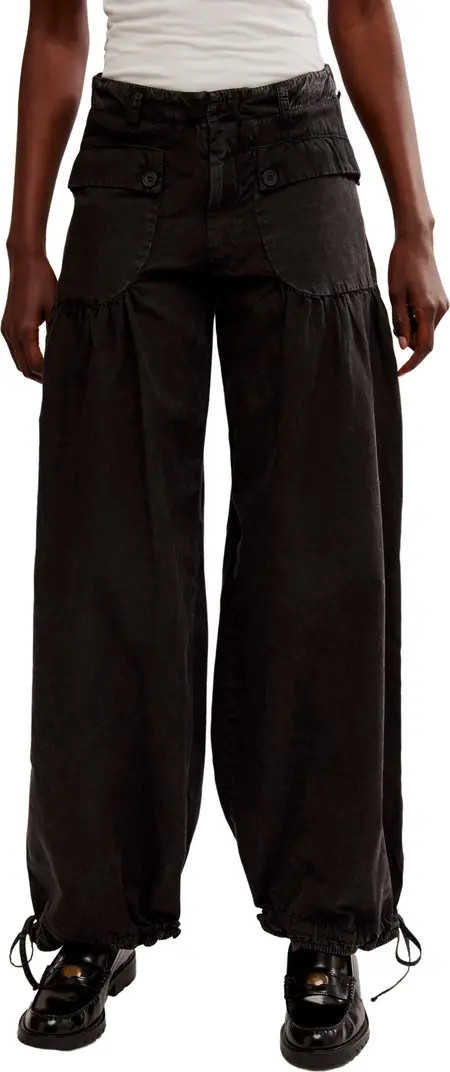 Free People Lotus Drawstring Wide Leg Jeans | Nordstrom | Nordstrom